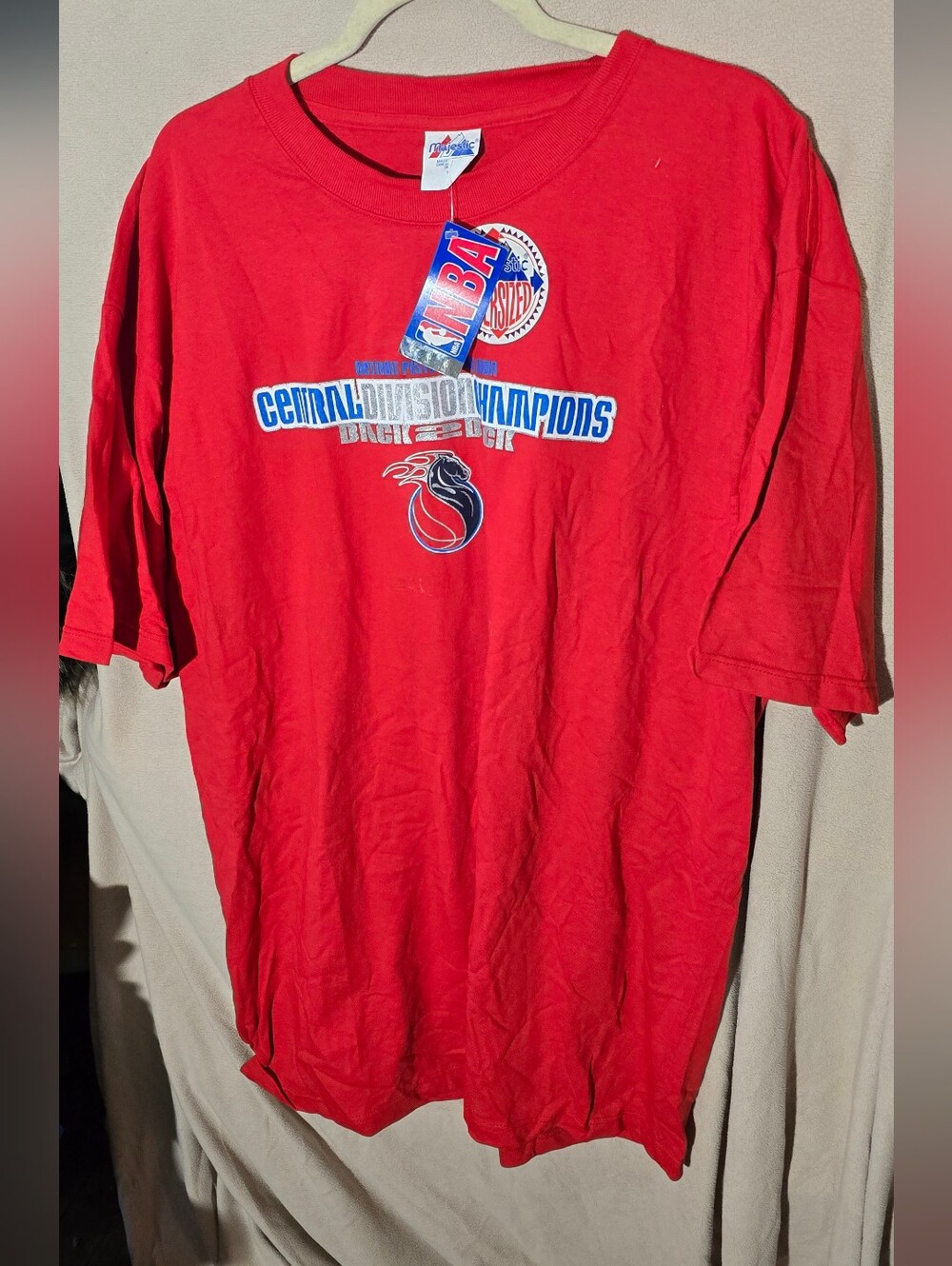 Majestic Red NBA Central Division Champions Graphic Tee